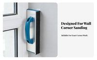 Self Design Drywall Corner Tool High Hardness Aluminum Sandpaper Holder Long-Lasting Inside Corner Sanding Block Easy Grip for Construction Workers, DIY Enthusiasts, Professionals, Home Renovation, Workshop, Woodworking