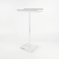 Freestanding Square Base Acrylic Hairpiece Stand Beauty Display