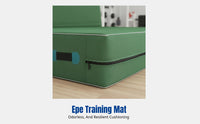 Premium Thick Padding Foldable Gymnastics Mat dense Foam 4-Panel Folding Mat Portable Training Pad Multi-Purpose for Students, Martial Artists, School, fitness, Home, Playroom