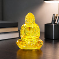 Crystal Buddha Statue Sparkling Crystal Buddha Clear for Buddhists, Home Decor, Altar, Meditation Room