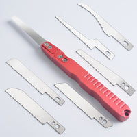 Fine-Tooth Model Craft Saw with Blades Compact Hobby Saw with Blades Precision Non-Slip for Hobbyists, Crafters, DIY Crafts