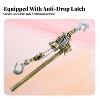 Multi-Functional Wire Rope Tightener Powerful Ratcheting System Ratchet Cable Puller Non-Slip Grip Handle for Electricians, Workshops, Farms