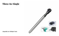 Labor-Saving 1/2 Inch Drive Ratchet Ergonomic Anti-Slip Grip Extendable Ratchet Wrench Reversible for Farmers, Machinery Maintenance, Garage