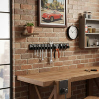 Wall Mounted Wrench Organizer Size Marked Spanner Storage Rack Garage Organization for Workshop
