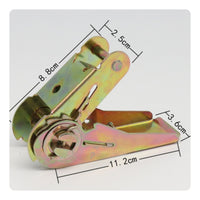 Secure Locking Mechanism Ratchet Buckle Heavy Duty Tie-down Buckle for Cargo Securing, Load Hauling, Moving