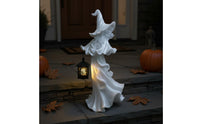 Witch Lantern Statue Resin Halloween Witch Decor Tabletop Display