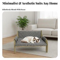 Abrasion-ResistantResistant Woven Pet Sofa long-lasting the manufacturerave snug Pet resting place Breathable Cat Bed Cooling Surface for felines, Small Dogs, Indoors, Living Room, Bedroom, Balcony
