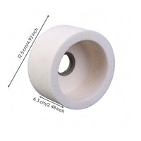 Recessed Face Abrasive Cup Wheel Polishing Cup Grinding Wheel Sharpening Tool Accessory White