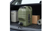 Built-in Handle Spigot Water Jug Screw Cap Portable Water Container Ribbed Side Plastic Jerry Can Molded Grip Cutout