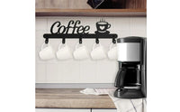 Decorative Coffee Mug Rack Metal Coffee Mug Holder Easy Installation Heavy-Duty for Kitchen