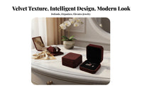 Rounded Corners Velvet Bracelet Box Premium Quality Bangle Gift Box Elegant Design for Women, Men, Gifting, Special Occasions, Home Storage