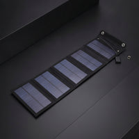 25W Solar Charger with 5 Panels Lightweight Foldable Solar Charger Slim Compact for Campers, Travelers, Camping, Hiking, Emergencies