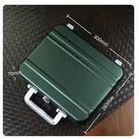 14-Slot Watch Box Lockable Aluminum Watch Case Tough-Exterior Organizer for Collectors, Journeyers