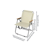Ultra Light Folding Camping Chair Easy to Clean Backrest Folding Chair Footrest Outdoor Furniture Reinforced Material for Fishing
