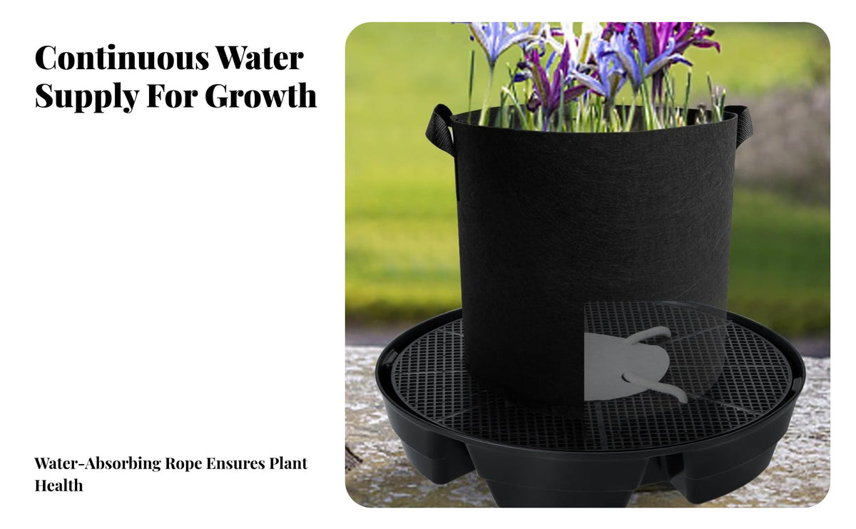 4 Pieces Plant Base auto Watering Water Supply Automatic Plant Waterer Tray for Gardeners