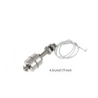 Wired Lead Stainless Steel Buoyant Switch Slim Threaded Buoyant Level Switch Silver Finish