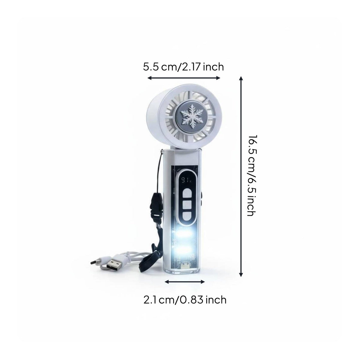 5-Speed Adjustable Foldable Desktop Fan for Outdoor