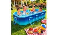 No-Inflation Hard-Sided Pool Wear-Resistant Foldable Swimming Pool Reinforced Outdoor Product Even Interior Lining for Water Play