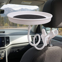 Car Seat Back Food and Drink Tray with Cup Holder