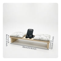 Manicure Hand Rest with Phone Holder Professional Nail Arm Rest with Phone Holder Furniture Comfortable Ergonomic