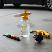 1/4 Inch Quick Connect High Pressure Foam Cannon Wide Mouth Bottle Pressure Washer Foam Cannon Heavy Duty Construction