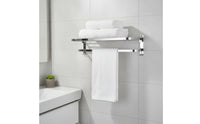 Bath Towel Shelf with Double Towel Bar-Oxidation-Resistant Resistant for Washroom