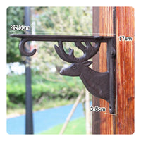Decorative Scrollwork Right-Angle Shelf Bracket Rustic Cast Metal Shelf Bracket