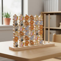 Fine Movement Skills Creature Bead Threading Toy Wood Montessori Counting Toy Pattern Cards for Preschoolers