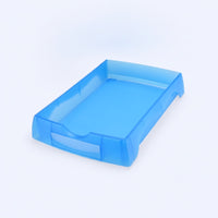 Stackable Storage Tray Shallow Plastic Parts Tray Slim-Profile for Technicians