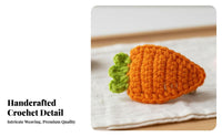 Crochet Fruit Hair Clip Crocheted Knitted Vegetable Barrette Handmade Cartoon Food Hair Pin for Children, Young Children, Daily Wear, Parties, Photo S