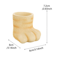 Feline Foot Planter Adorable Paw Shaped Flower Pot Feline Blossom Pot for Patio