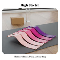 5 Pieces High Elasticity Resistance Loop Band Portable Glute Workout Band Non-Slip for Beginners, Athletes, Strength Training, Gym, Pilates