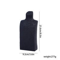 Necklace Display Stand Black Necklace Bust Holder Sculptural Jewelry Bust for Product Photography