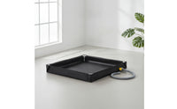 Foldable Basin with Drain Hose Square Portable Folding Tub Space-Saving Tub for Kids, Backyard