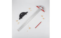 Precise Measurement Woodworking Perimeter Ruler High Precision Woodworker's Angle Gauge Long-Lasting Woodworking Layout Tool Stainless Steel Body for Carpenters, Carpentry