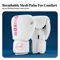 Shock Absorbing Kids Boxing Gloves Thick Padding Kids Boxing Set Wear-Resistant PU Leather Young Training Gloves Wide Wrist Support for Boys, Girls