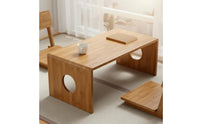 Tatami Coffee Table Space-Saving Tatami Tea Table Multi-Functional Bamboo Low Desk for Students, Bay Window, Bed, Small Areas