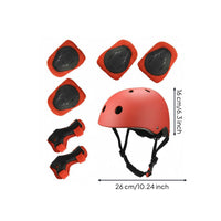 7 Pieces Adjustable Straps Kids Helmet and Pads Set Shock Absorbing Young Skateboard Protection Kit Breathable Design Inline Skating Knee Elbow Wrist Guards Long-Lasting Hard Shell for Beginners, Toddlers, Roller Skating, Skateboarding, Cycling