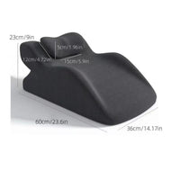 Contoured Y-Shaped Prone Pillow Attached Headrest Memory Foam Prone Pillow Textured Bottom for Phone Use