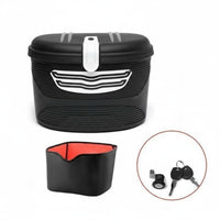 Anti-Theft Lock Electric Bike Basket Waterproof Electric Bicycle Rear Box Large Capacity for Commuters, Shoppers, Shopping, Daily Errands