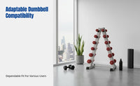 Dumbbell Rack, Home Gym Storage Stand, Multi-Tier Dumbbell Holder, Space-Saving Equipment for Men and Women