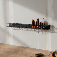 Heavy Duty Wall Mounted Tool Organizer Organized Storage Screwdriver Organizer Stable for Workshop