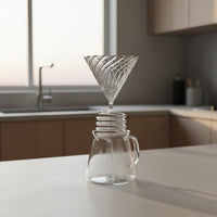 Spiral Coffee Dripper Stand Stable Base Pour over Coffee Stand Minimalist Design for Home, Kitchen Counter