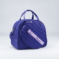 Quilted Tennis Tote Detachable Racket Bag with Shoulder Strap Structured Tennis Racket Bag Padded for Practice, Commuting