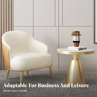 3 Pieces Modern Design Upholstered Tub Chair and Table Set sturdy Construction Upholstered Lounge Seat Sturdy Frame Reception Seating Ergonomic Backrest for Interior Designers, Business Owners, Office Managers, Hotel Lobby, Waiting Room