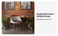 Creative Design Oil Drum Armchair Hard-Wearing Finish Industrial Design Seating Soft Cushioning Commercial Furniture Storage Table for Interior Designers, Business Owners, Adults, Rest Area, Cafe, Lobby, Bar