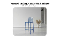 Modern Minimalist Design Counter Stool with backrestrest Nordic design Bar Chair Space-Saving Household Furniture Upholstered Seat for Homeowners, Cafe Owners, Adults, Restaurant, Kitchen, Dining Room, Office