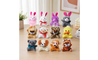 12 Pieces Easter Eggs with Soft Toy Toys Huggable Soft Toy Toy with Plastic Egg