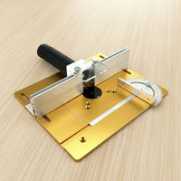 Router Table Insert Plate with Fence Precision-Engraved Router Table Insert Plate Low-Profile Carpentry Tool for Hobbyists, Workshops