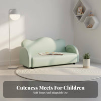 Cute Cartoon Design Plush Character Seat Soft and Comfortable Upholstered Mini Sofa long-lasting Construction children's Furniture Easy to Clean for Toddlers, Preschoolers, Parents, storytime corner, Playroom, Nursery, Relaxing